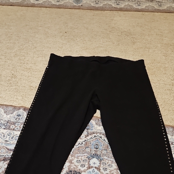 torrid Black Leggings with Side Stud Trim - Picture 2 of 6